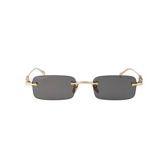 Gucci Stijlvolle herenzonnebril - Heren - Zonnebrillen - Geel - 52 MM - Accessoires