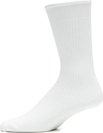 Wolford Merino Rib Socks Womens Crew Cut Socks Shoes White : EU 40-41 (US Womens Shoe Size 10-11), Polyamide/Wool