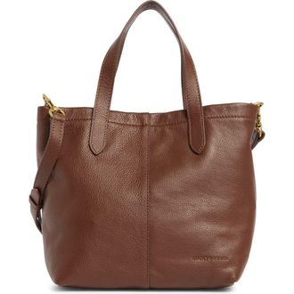 Lucky Brand Anny Mini Leather Tote Bag in Dark Cappucino at Nordstrom Rack