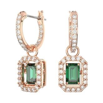 Swarovski Earrings, female, Pink, ONE SIZE, Earrings Unisex Una Green/Rose Gold 5650068
