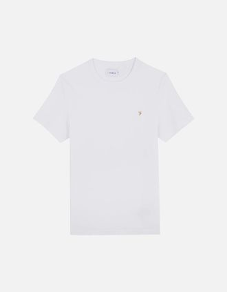 Farah Mens Farah New Danny T-Shirt - White - Size: 44