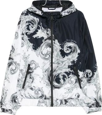 Versace Jeans Couture Baroque-print Hooded Jacket