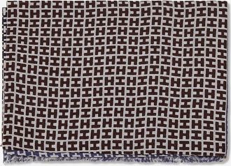 Hemisphere Kaschmir- und Seidenschal mit Monogrammprint Rade4