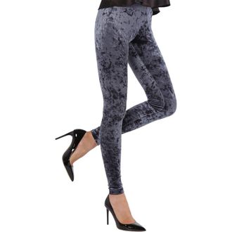 MeMoi Crushed Velvet Leggings in Navy at Nordstrom Rack, Size Large/x-Large