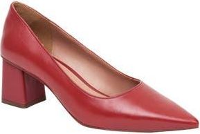 Linea Paolo Bilson Pointed Toe Pump in Red Nappa at Nordstrom Rack, Size 7.5