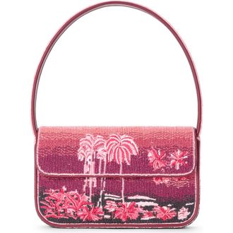 Staud Tommy Beaded Shoulder Bag in California Clouds at Nordstrom