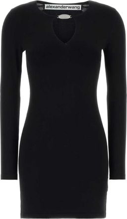 Alexander Wang Stretch Viscose Blend Mini Jurk - Dames - Kleedjes - Zwart - M - Kleedjes