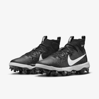 Nike Alpha Huarache NXT MCS DJ6519-002 Mens Black White Baseball Cleats MEW740