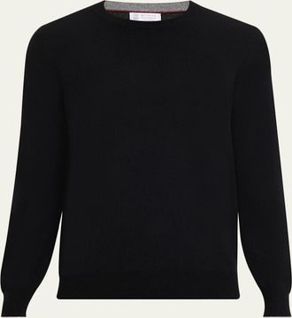 Brunello Cucinelli Mens Cashmere Crewneck Sweater