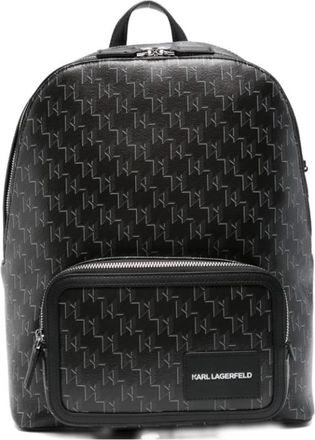 Karl Lagerfeld K/Voyage Rugzak - Dames - Rugzakken - Zwart - ONE Size - Leer - Tassen