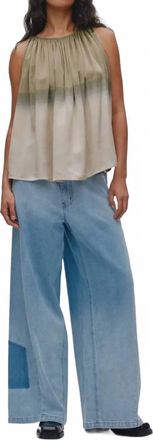 Rabens Saloner Lane Wide Leg Pants In Light Blue