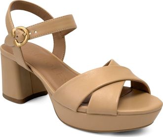 Aerosoles Charlye Ankle Strap Platform Sandal in Beige Bisque at Nordstrom Rack, Size 7.5