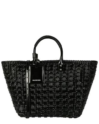 Balenciaga Bistro S Basket Leather Top Handle Bag