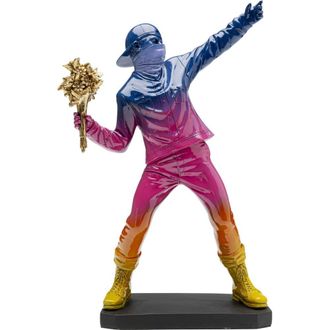 Kare Design Figura decorativa rainbow 41 cm de poliresina multicolor