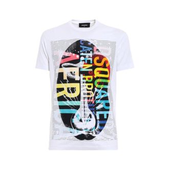 Dsquared2 T-Shirts, male, Multicolor, Size: S Chic White T-Shirt