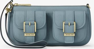 Michael Kors Zoe Small Suede Convertible Pochette