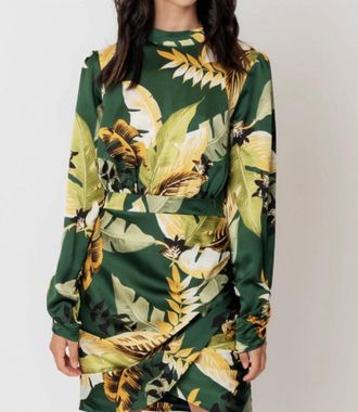 En Cr&egrave;me Hanalei Dress In Green