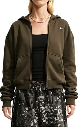 Nike (WMNS) Nike Studio Fleece Medium Weight Hoodie Dark Hazel Sail IR8304-212
