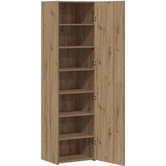 vidaXL Vidaxl - Alto De Roble Hecho A Mano 50x42.5x185 Cm Madera Tratada