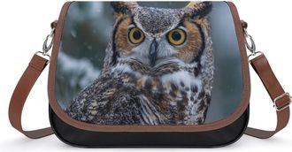 Generic Funny Owl Fashion Womens Crossbody Bags Novelty Handbag Shoulder Bag Purse