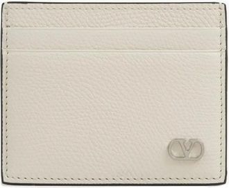 Valentino Garavani Portacarte VLOGO in pelle - Toni neutri