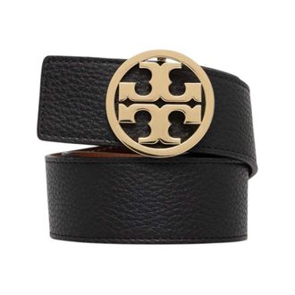 Tory Burch Accessoires, Dames, Zwart, L, Leer, 1.5 Miller Omkeerbare Riem