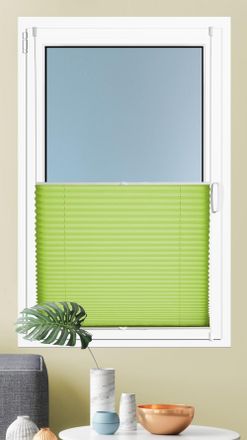 Kutti Heimtextilien Plissee »Brisa« Lichtschutz ohne Bohren verspannt Klemmfix, Sichtschutz, blickdicht, einfarbig, Klemmträger