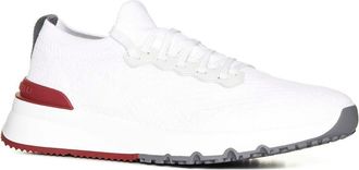 Brunello Cucinelli Mens Sneakers Chin&eacute; White Cotton Trainers