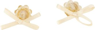 Simone Rocha Daisy Strik Kristal Oorbellen Geel - Dames - Oorbellen - Geel - ONE Size - Accessoires