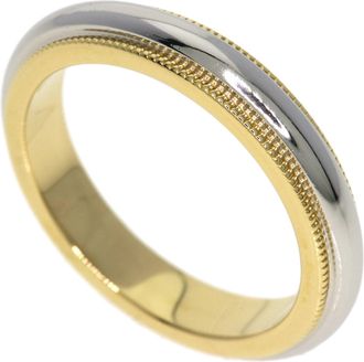 Tiffany & Co. Yellow Gold (18K) Platinum 950 Band Ring (Pre-Owned)
