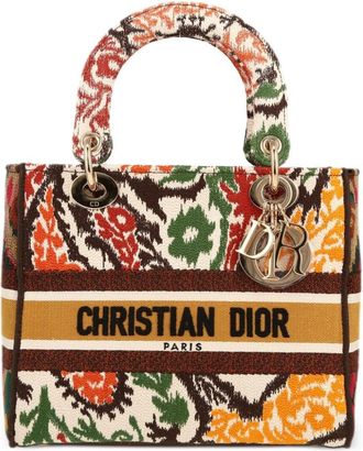 Dior Lady D- Lite medium handbag - women - Canvas - One Size - Orange