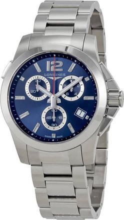 Longines Conquest Chronograph Blue Dial Mens Watch L37024966