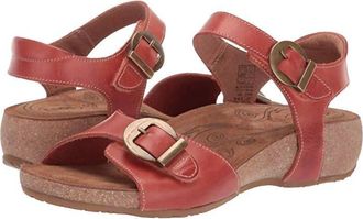 Taos Womens Vera Wedge Sandal In Orange