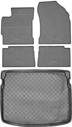 OEM Juego De Alfombrillas De Goma Para Coche Y Alfombrilla Para Maletero Para Toyota Auris Ii Hatchback (2012-2018)