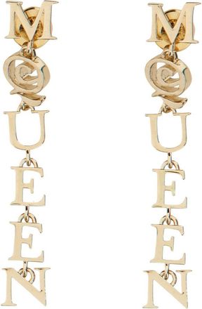 Alexander McQueen Logo Earrings - Gold