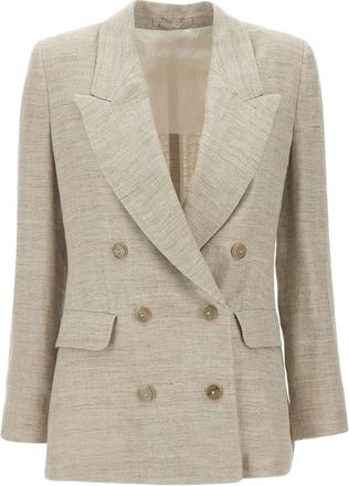 Marella Blazer in lino - Toni neutri