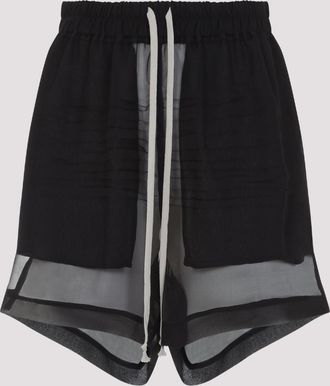 Rick Owens Womens Silk Shorts - Black - Size EU 34 (Womens)
