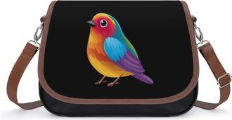 Generic Colored Bird Fashion Womens Crossbody Bags Novelty Handbag Shoulder Bag Purse