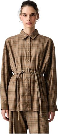 Isabelle Blanche Camisa de cuadros - Blouses & Shirts - Mujer - Marr&oacute;n - XS