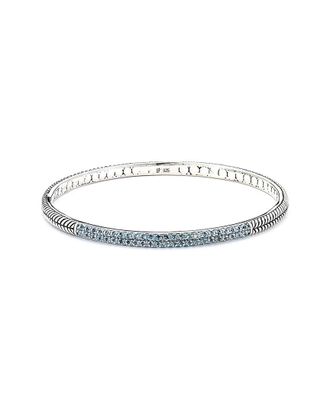 Samuel B. Silver 1.50 Ct. Tw. Blue Topaz Bangle