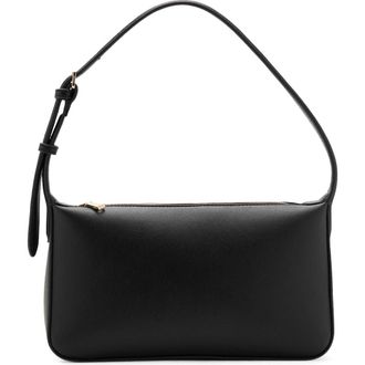 Mango Faux Leather Shoulder Bag in Black at Nordstrom