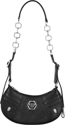 Philipp Plein Skull Crystal Schoudertas - Dames - Schoudertassen - Zwart - ONE Size - Leer - Tassen