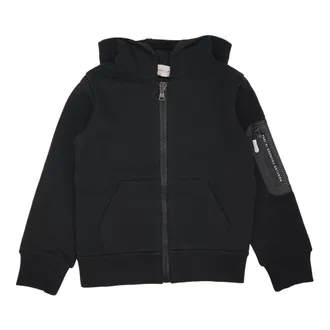 Moncler Open Zip Hoodie - male - Moncler - Kids Sweatshirts - Black - 10 Y - Kids