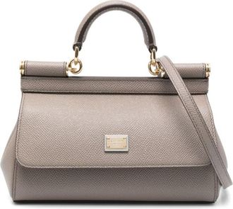 Dolce & Gabbana Grey Sicily Mini Satchel