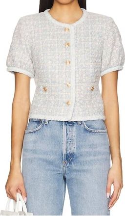 Heartloom Womens Susana Sky Blazer In Print