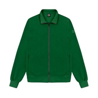 Colmar Zip-through Sweatshirt - Heren - Vesten met rits - Groen - L - Katoen - Hoodies & sweatvesten