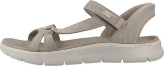 Skechers GO Walk Flex Sandaal - Dames - Sandalen - Bruin - 37 EU - Schoenen