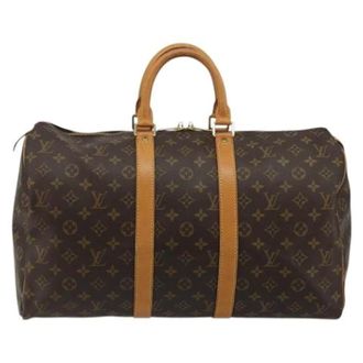 Louis Vuitton Pre-owned Weekend Bag - Dames - Pre-owned - Bruin - Maat: ONE Size Leer