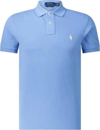 Polo Ralph Lauren Slim-Fit Poloshirt - Heren - Polos - Blauw - 2XL - Tops