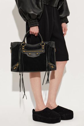 Balenciaga Le City Medium Bag, Womens, Black
